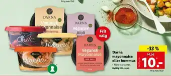 Darna mayonnaise eller hummus