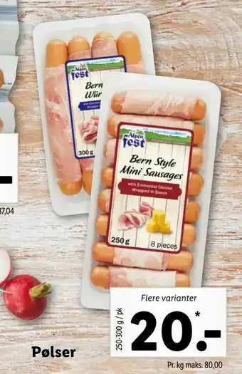 Let-Køb Pølser tilbud