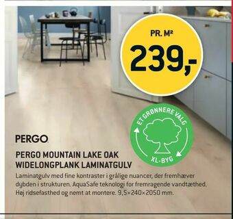 XL-BYG Pergo mountain lake oak widelongplank laminatgulv tilbud