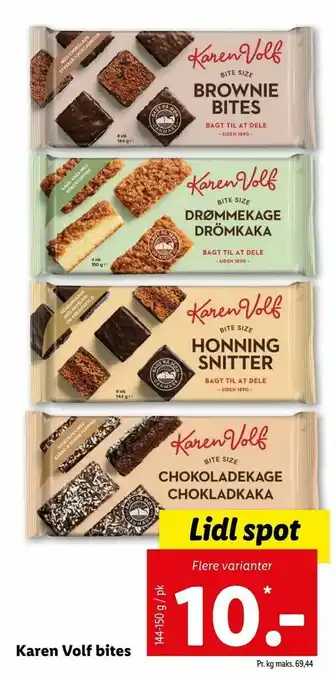 Let-Køb Karen Volf bites tilbud