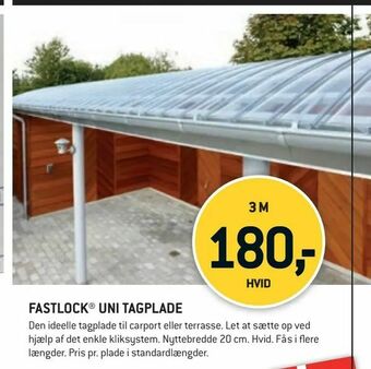 XL-BYG FASTLOCK® UNI TAGPLADE tilbud