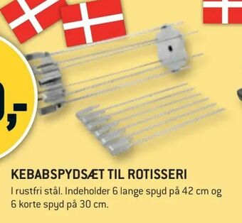 XL-BYG Kebabspydsæt til rotisseri tilbud