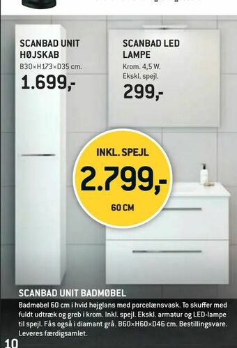 XL-BYG Scanbad unit badmøbel tilbud