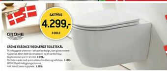 XL-BYG Grohe essence væghængt toiletskål tilbud
