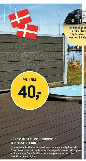 XL-BYG Nordic deck classic komposit terrassebrædder tilbud
