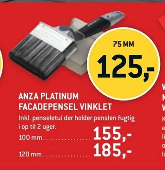 XL-BYG Anza platinum facadepensel vinklet tilbud