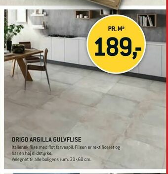 XL-BYG Origo argilla gulvflise tilbud