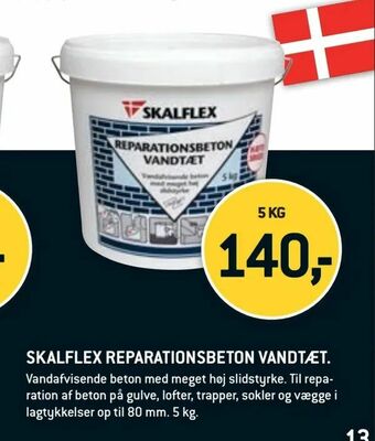 XL-BYG Skalflex reparationsbeton vandtæt tilbud