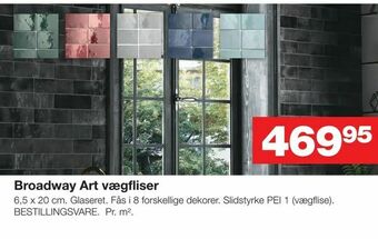 Bauhaus Broadway Art vægfliser tilbud