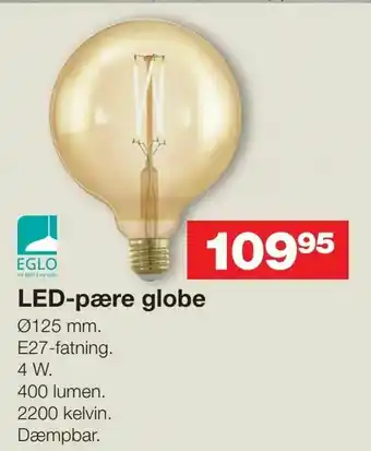 LED-pære globe