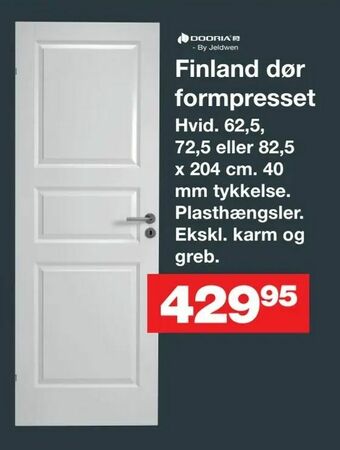 Bauhaus Finland dør formpresset tilbud