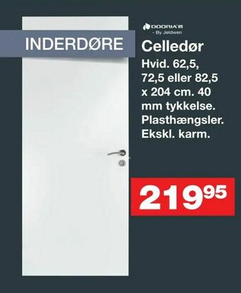 Bauhaus Celledør tilbud