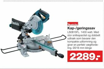 Bauhaus Kap-/geringssav tilbud