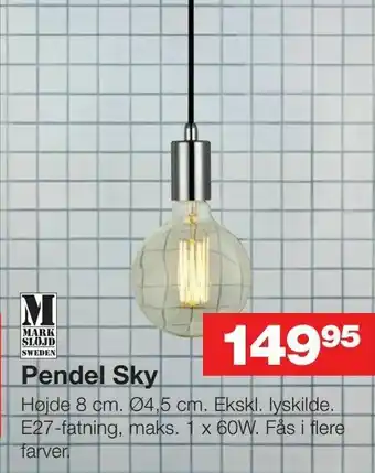 Bauhaus Pendel Sky tilbud
