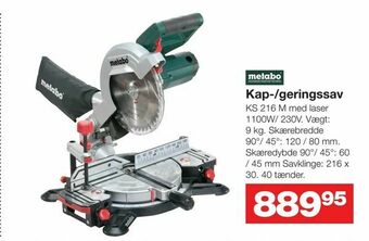 Bauhaus Kap-/geringssav tilbud