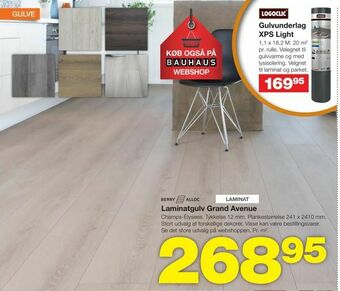 Bauhaus Laminatgulv Grand Avenue tilbud