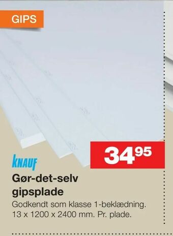 Bauhaus Gør-det-selv gipsplade tilbud