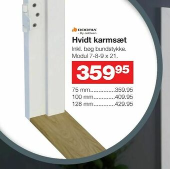 Bauhaus Hvidt karmsæt tilbud