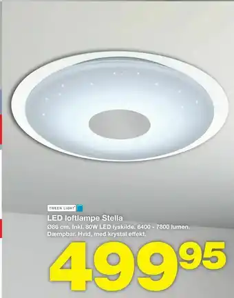 Bauhaus LED loftlampe Stella tilbud