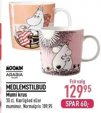 Imerco Moomin mumi krus tilbud
