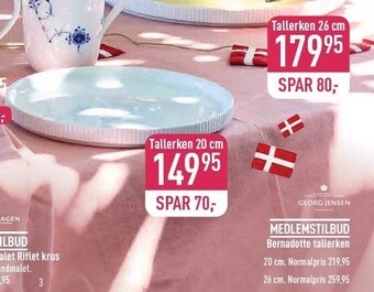 Imerco Georg jensen bernadotte tallerken tilbud