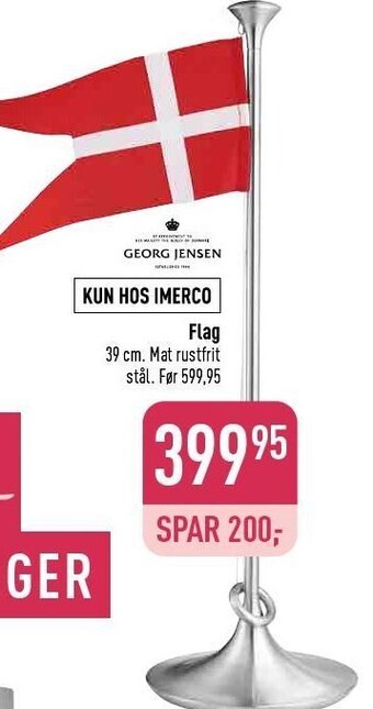 Imerco Georg jensen flag tilbud