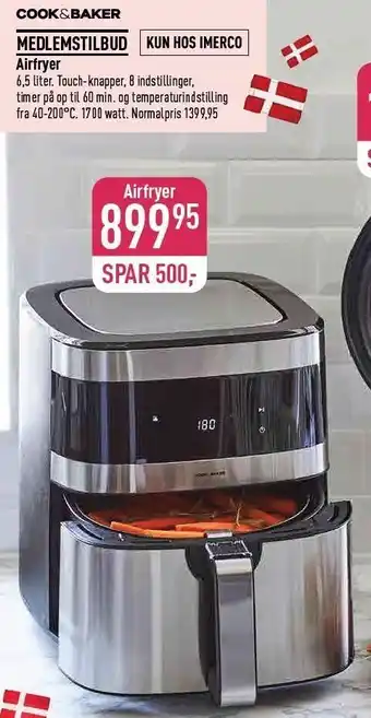 Imerco Cook&baker airfryer tilbud