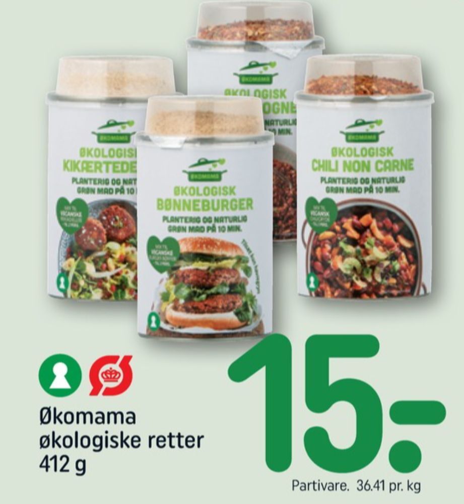 Økomama chili con carne tilbud hos Rema 1000