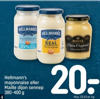 REMA 1000 Hellmanns mayonnaise tilbud