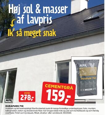 jem & fix Alfix pudsemørtel tilbud