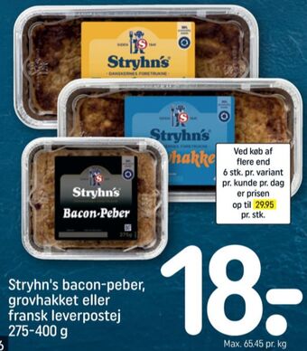REMA 1000 Fransk postej leverpostej tilbud