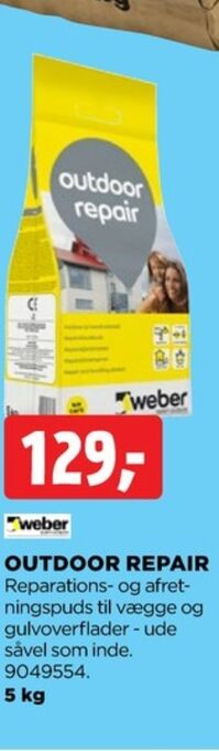 jem & fix Weber pudsemørtel tilbud