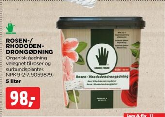 jem & fix Grønne fingre gødning tilbud