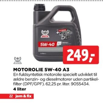 jem & fix Basta motorolie tilbud
