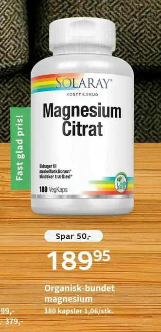 Helsam Organisk-bundet magnesium tilbud