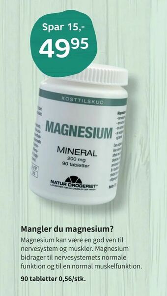 Helsam Mangler du magnesium? tilbud