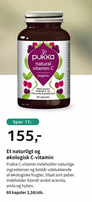 Helsam Et naturligt og økologisk C-vitamin tilbud