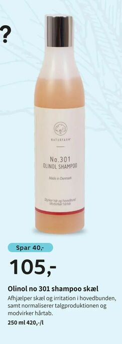Helsam Olinol no 301 shampoo skæl tilbud