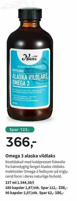 Omega 3 alaska vildlaks