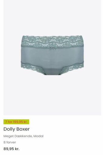 Dolly Boxer Meget Dækkende, Modal
