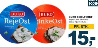 Let-Køb Buko smelte smøreost rejeost tilbud
