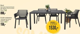 Harald Nyborg BORD + 4 STOLE tilbud
