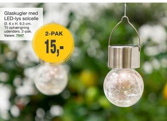 Harald Nyborg Glaskugler med LED-lys solcelle tilbud