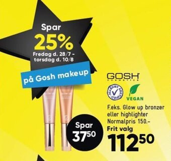 Bilka F.eks. Glow up bronzer eller highlighter tilbud