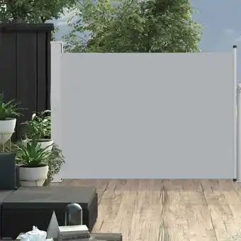 Bolig Center Sammenrullelig sidemarkise til terrassen 100 x 500 cm grå tilbud