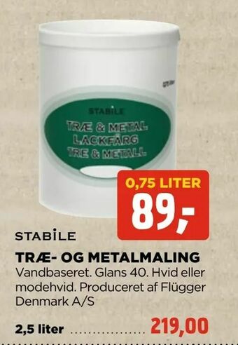 jem & fix Træ- og metalmaling tilbud