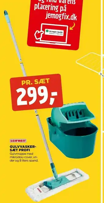 jem & fix Gulvvasker- sæt profi tilbud
