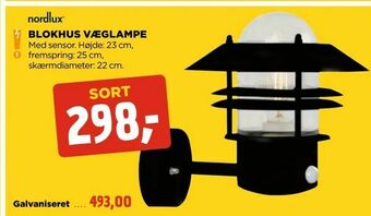 jem & fix Blokhus væglampe tilbud