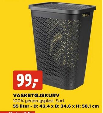 jem & fix Vasketøjskurv tilbud