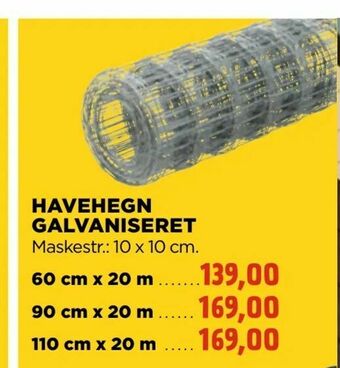 jem & fix Havehegn galvaniseret tilbud